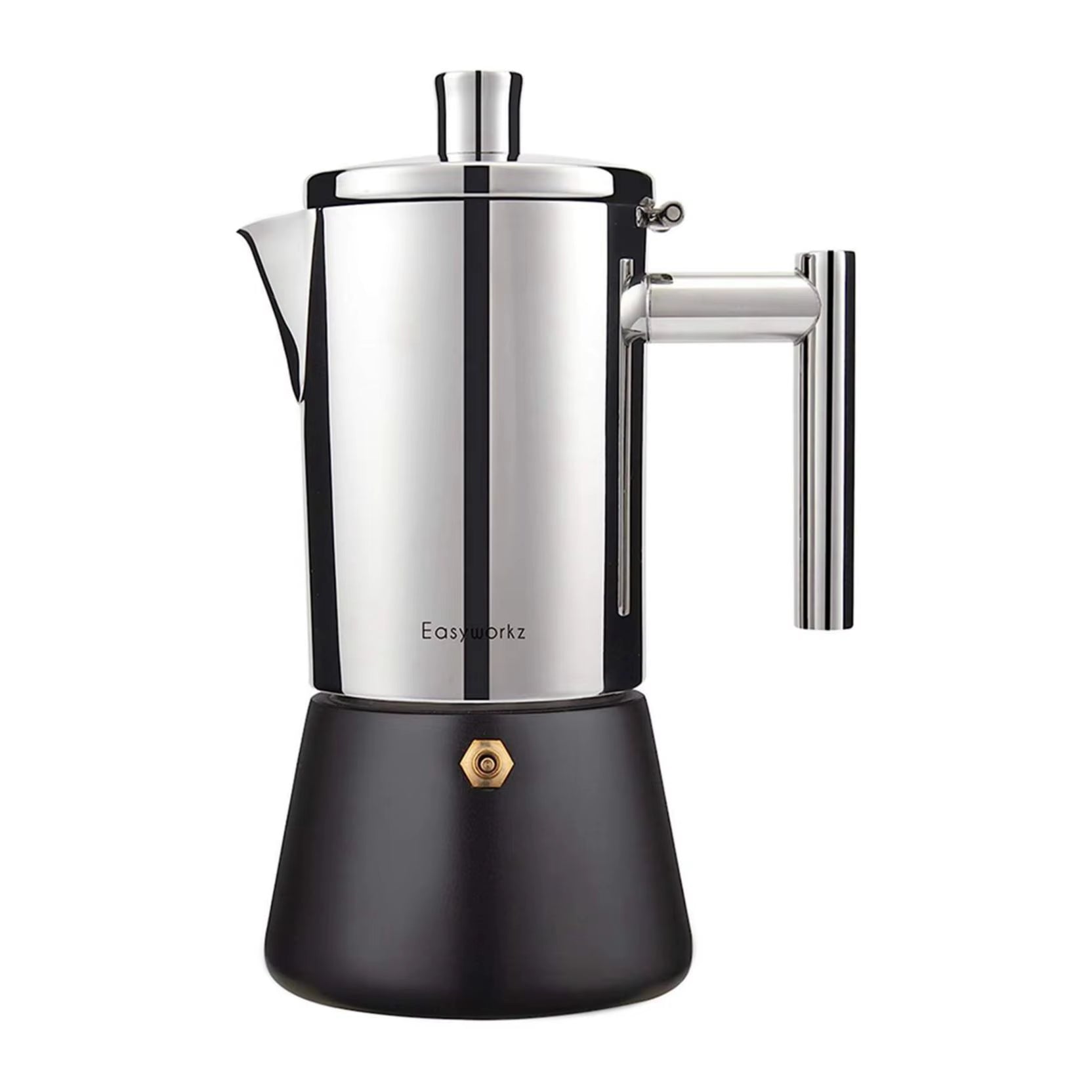 Diego Stovetop Espresso Maker Stainless Steel Italian Coffee Machine Maker Induction Moka Pot
