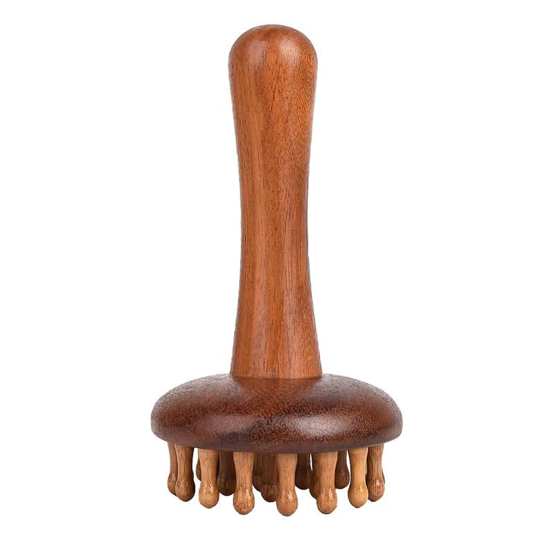 Wooden Massage Comb, 1 Count Scalp Massager, Large Wide Tooth Head Scalp Meridians Scraping Massage Comb, Hair Care & Styling Tool for Home & Salon Use