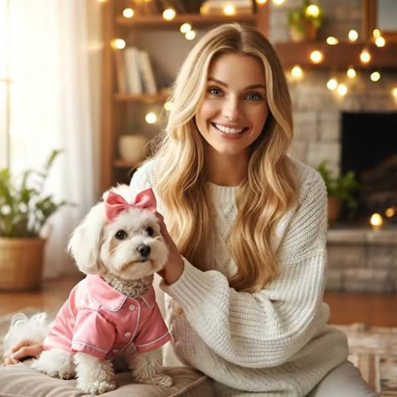 Pet Pajamas Clothes Teddy Bichon Bear Pomeranian Bulldog Clothing Puppy Dog Cats Comfortable Silk Clothing