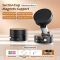 Vacuum Magnetic Suction Phone Holder,Xo Upgraded 360° Adjustable Suction Cup Car Phone Mount,Hands-Free Cell Phone Holder for Car/Gym/Mirror/Smooth Surface,Compatible with Iphone 16/15/14/13/12 Series