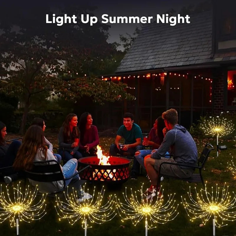 Outdoor Decoration Light Solar Firework Lights Waterproof Sparkles Landscape Fairy Light Garden Lights Yard Patio Pathway