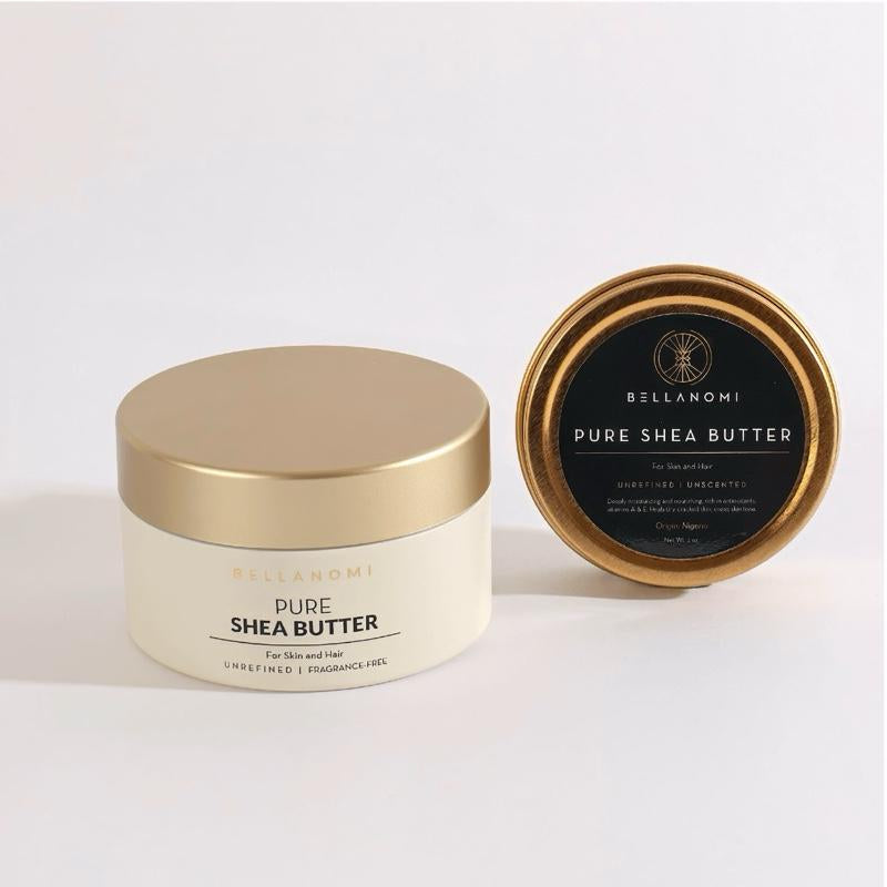 Bellanomi Pure African Shea Butter Fragrance-Free Skin Repair Ethically Sourced from Nigeria Moisturizing Body Care Sensitive Skin
