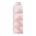 Oberni 4-Layer Stackable Formula Dispenser, Leakproof Plastic Container and Canister, Compact Bottle Storage Organizer for Baby Travel, Bpa-Free