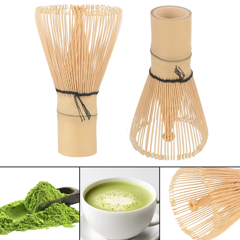 Kitchen Accessories 100 Matcha Green Tea Powder Whisk Teaware Japanese Ceremony Bamboo Chasen Tea Tool Tea Brush