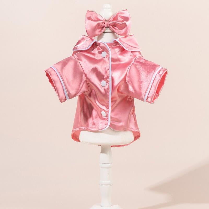 Pet Pajamas Clothes Teddy Bichon Bear Pomeranian Bulldog Clothing Puppy Dog Cats Comfortable Silk Clothing