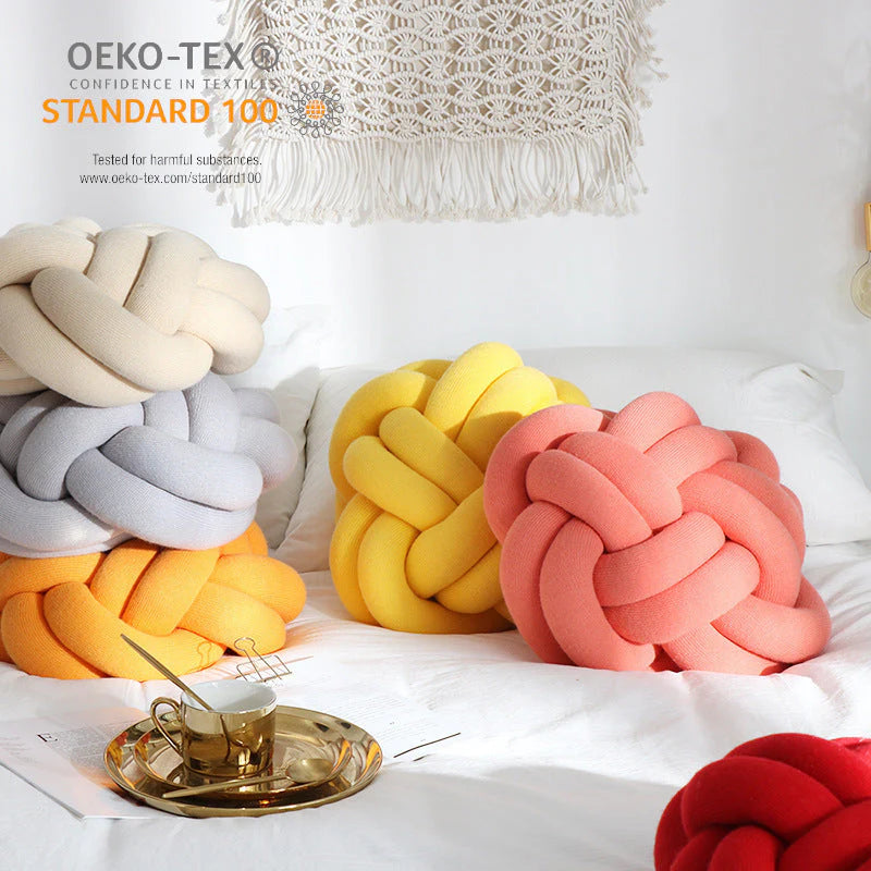 Sofa Pillow Office Nap Craft Pillow Knot Throw Pillow