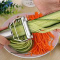 Effortless Slicing with Our Portable Stainless Steel Fruit and Vegetable Peeler - The Ultimate Kitchen Gadget for Summer Gifts!