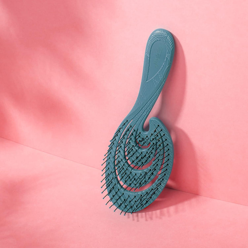 Ninabella Haarbürste Ohne Ziepen - Bürste Für Damen Und Herren - Detangler Bürste Auch Für Locken & Lange Haare - Entwirrbürste Haarbürsten - Limetten Grün