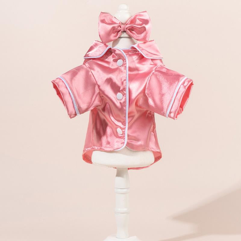 Pet Pajamas Clothes Teddy Bichon Bear Pomeranian Bulldog Clothing Puppy Dog Cats Comfortable Silk Clothing