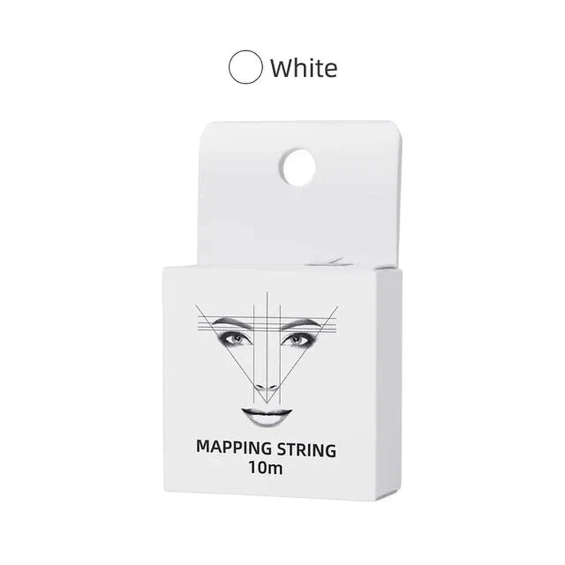 10M for Mapping Eyebrow Marker Thread Tattoo Brows Point 1 Box MAPPING STRING Microblading Eyebrow Pre-Inked Tattoo PMU String