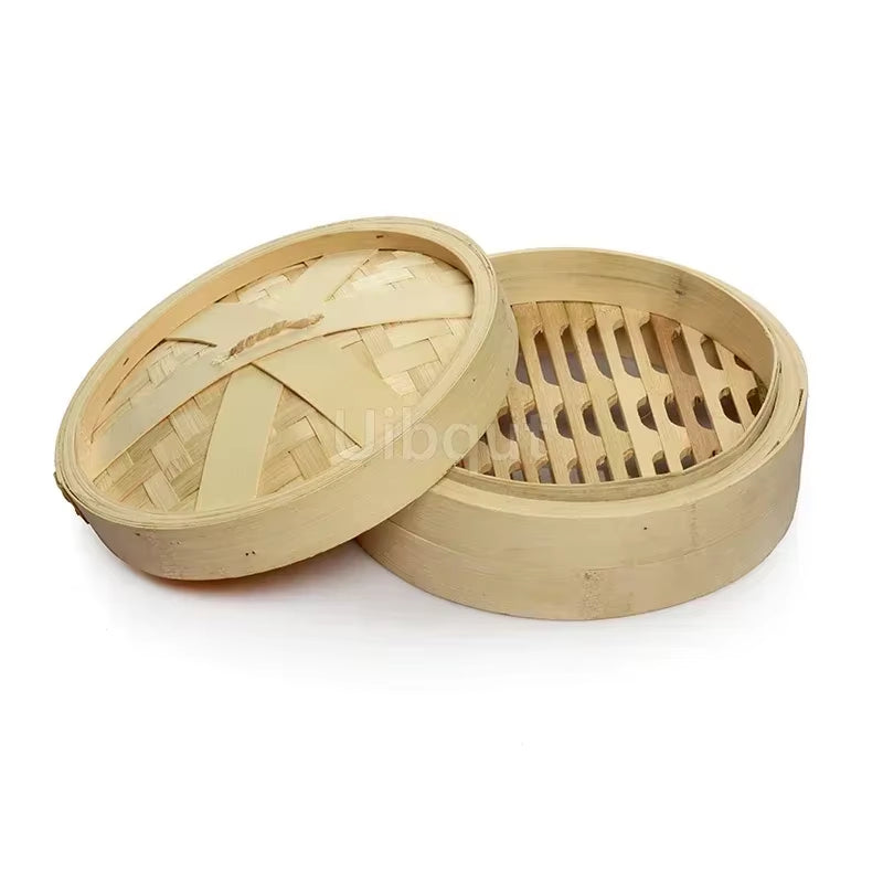 Bamboo Steamer Fish Rice Vegetable Snack Basket Set Kitchen Cooking Tools Cage or Cage Cover Cooking Cookware Cooking