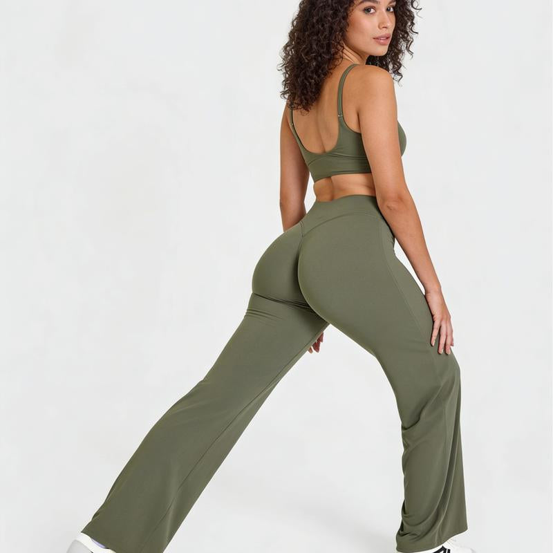 TRYTO Softmotion Straight Leg Bottoms Fitness Sportswear Gymwear Casual Pants